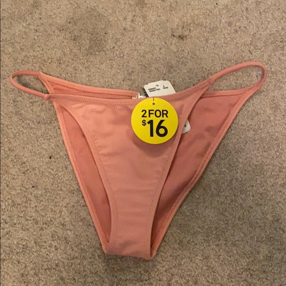 blush pink bikini bottoms